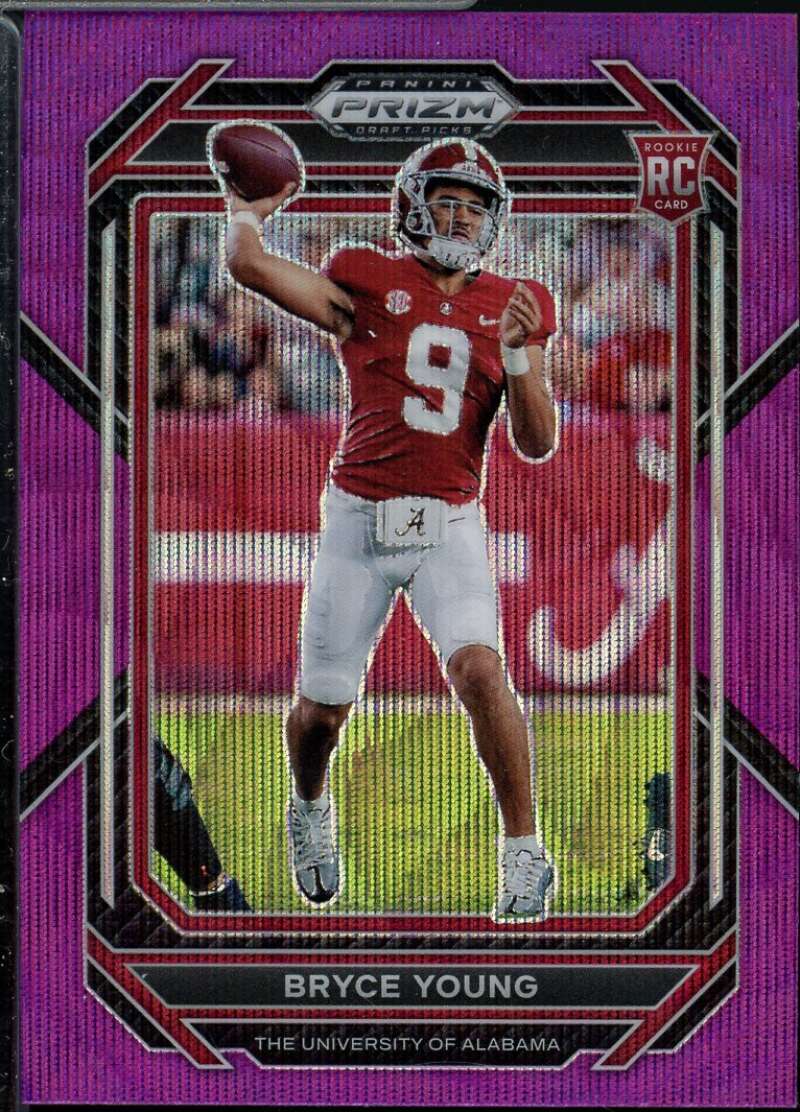Bryce Young Rookie Card 2023 Panini Prizm Draft Picks Prizms Ruby Wave #101  Image 1