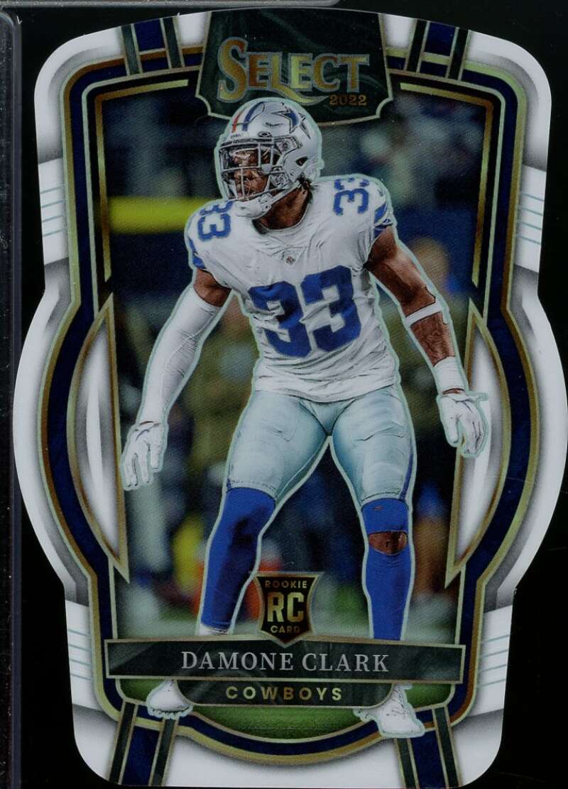 Damone Clark Rookie Card 2022 Select Prizm White Die Cut #274  Image 1
