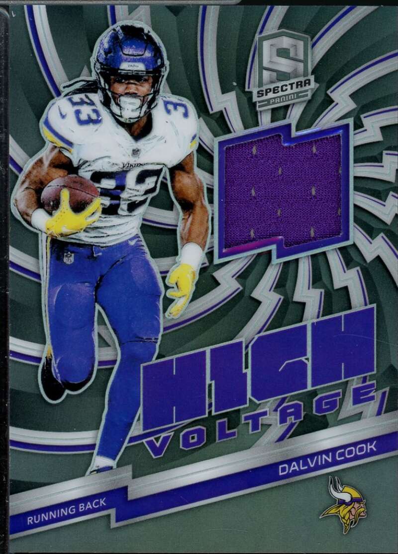 Dalvin Cook Card 2019 Panini Spectra High Voltage Materials #17  Image 1