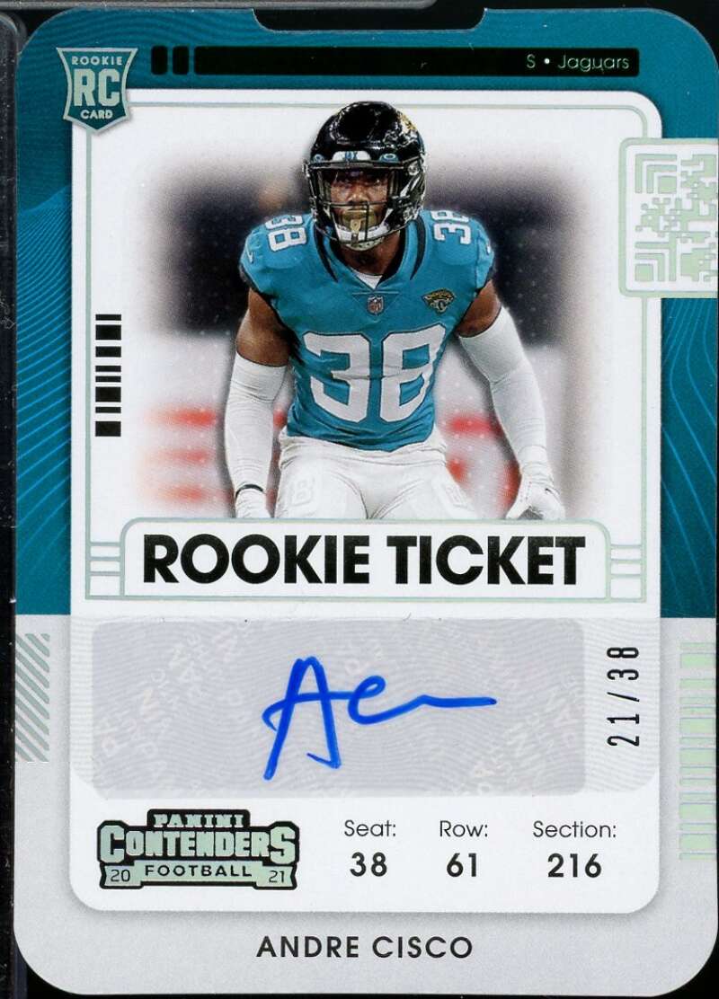 Andre Cisco AU Card 2021 Panini Contenders Rookie Ticket Stub #177  Image 1