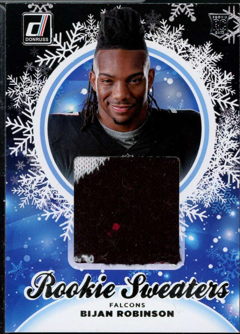 Bijan Robinson Card 2023 Donruss Rookie Holiday Sweater #6  Image 1