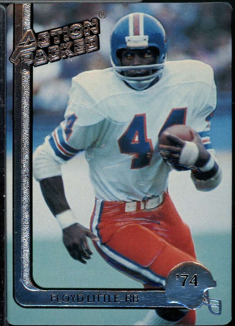 Floyd Little Card 1991 Action Packed Whizzer White Award #8  Image 1