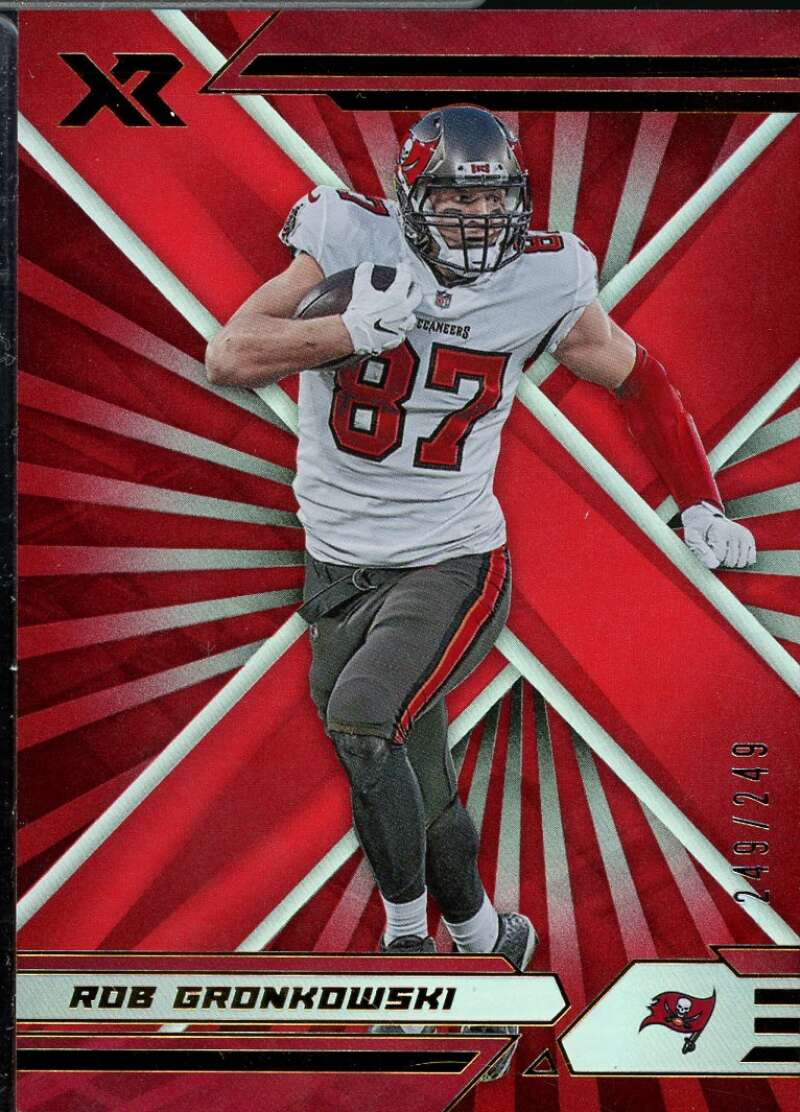 Rob Gronkowski Card 2021 Panini XR Red #93  Image 1