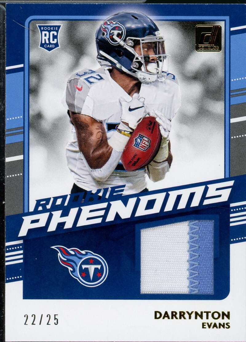 Darrynton Evans Card 2020 Donruss Rookie Phenom Jerseys Prime #33  Image 1
