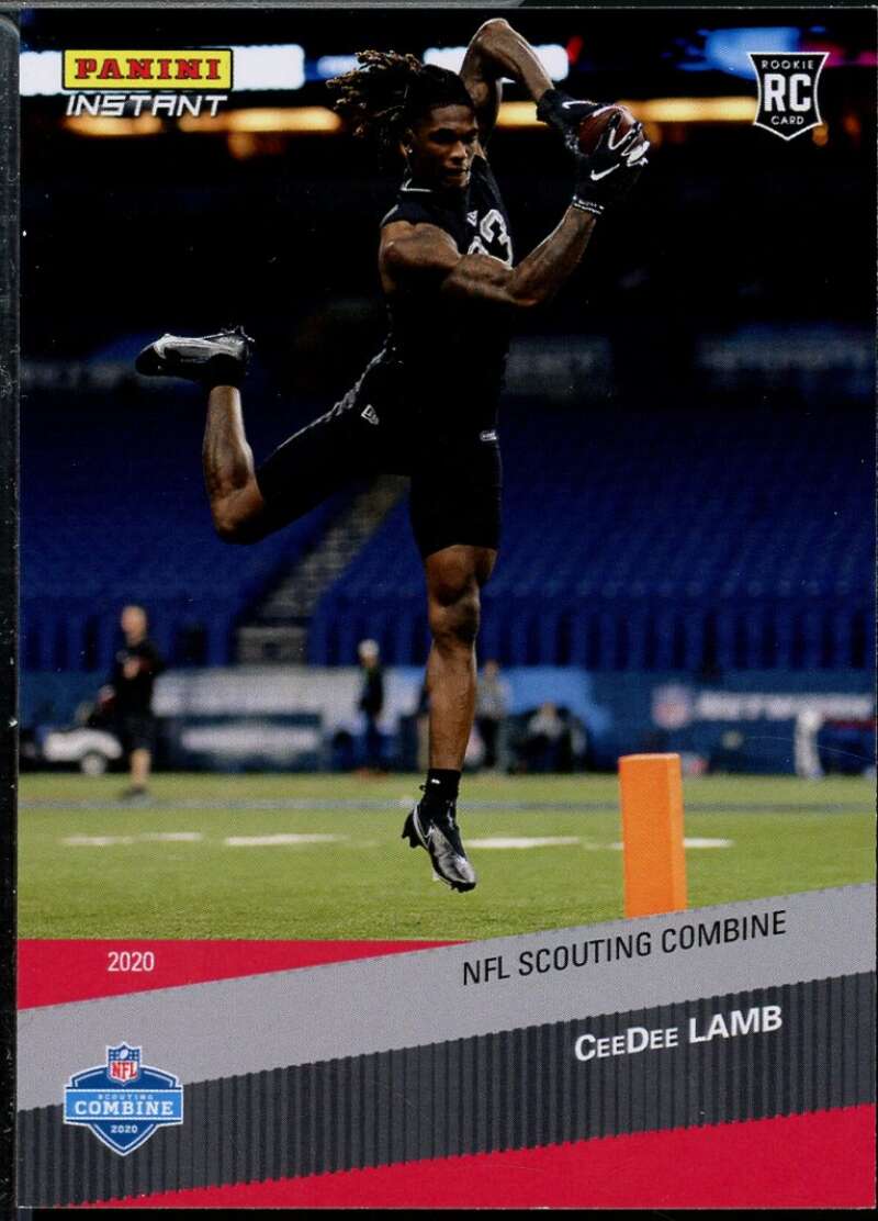 CeeDee Lamb Rookie Card 2020 Panini Instant NFL Scouting Combine #6  Image 1