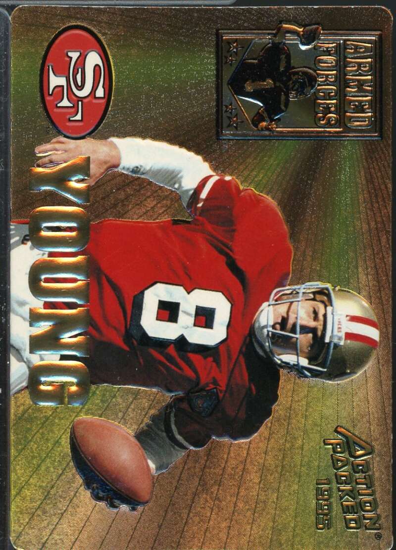 Steve Young Card 1995 Action Packed Armed Forces #AF4  Image 1