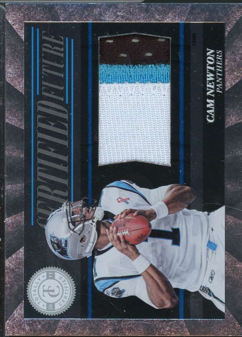Cam Newton Rookie Card 2011 Totally Certified Future Materials Prime #33  Image 1