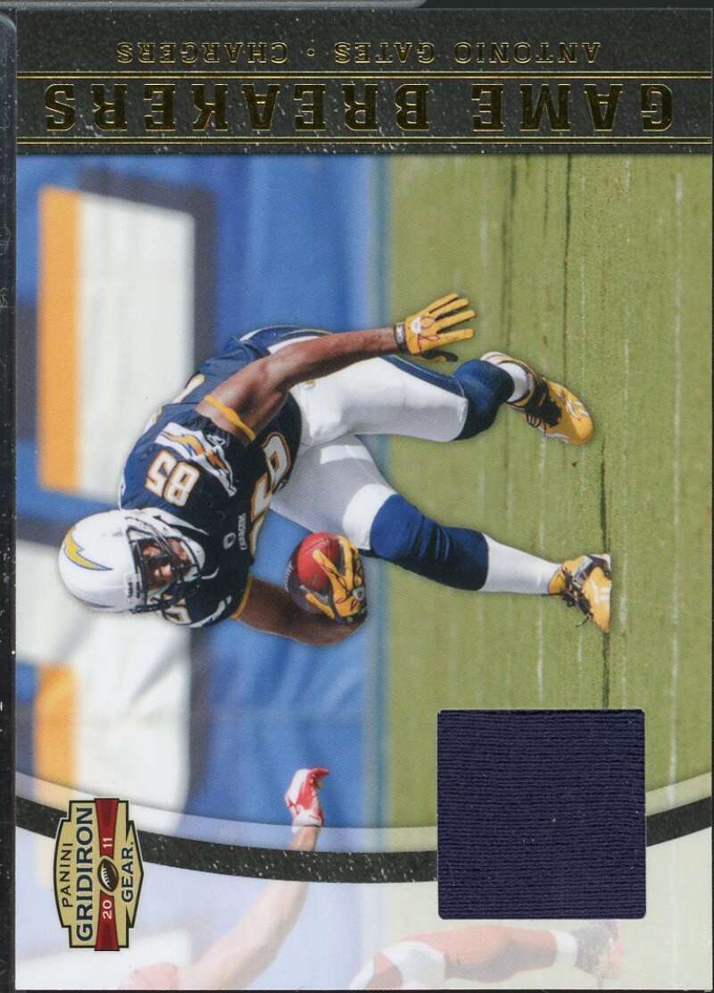 Antonio Gates Card 2011 Panini Gridiron Gear Gamebreakers Jerseys #19  Image 1