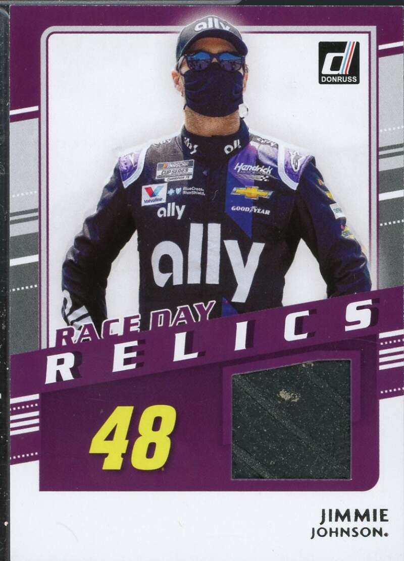 Jimmie Johnson Card 2021 Donruss Race Day Relics #22  Image 1