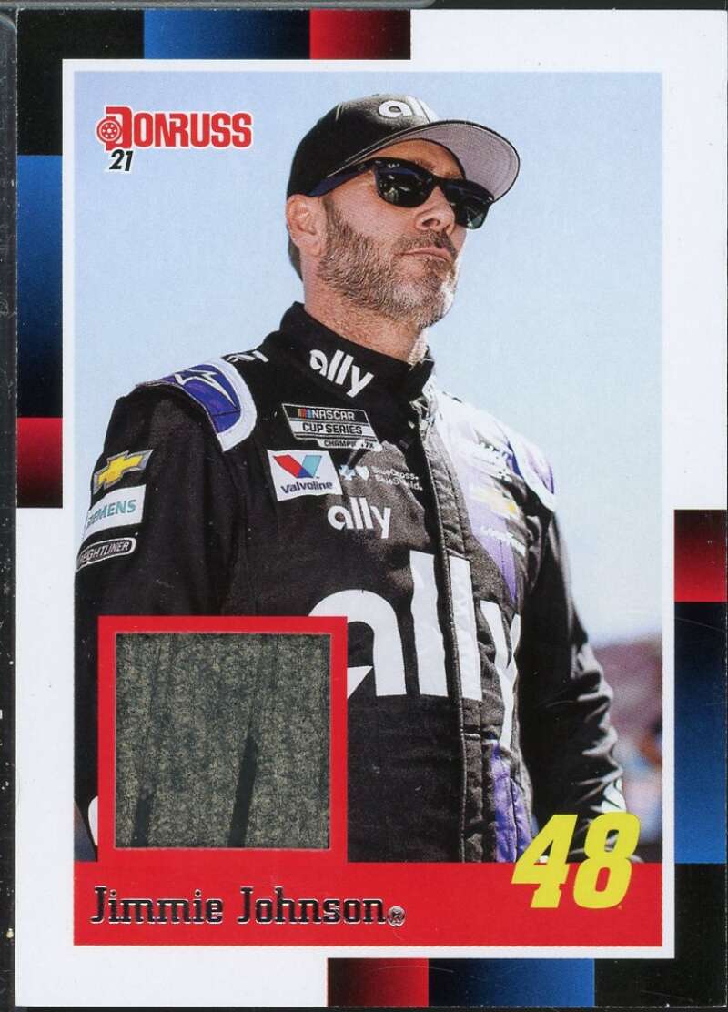 Jimmie Johnson Card 2021 Donruss Retro 1988 Relics #29  Image 1