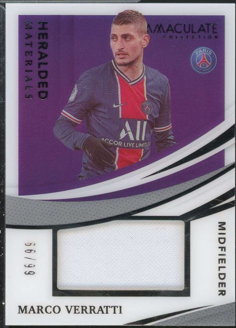 Marco Verratti Card 2021 Immaculate Collection Heralded Materials #24  Image 1