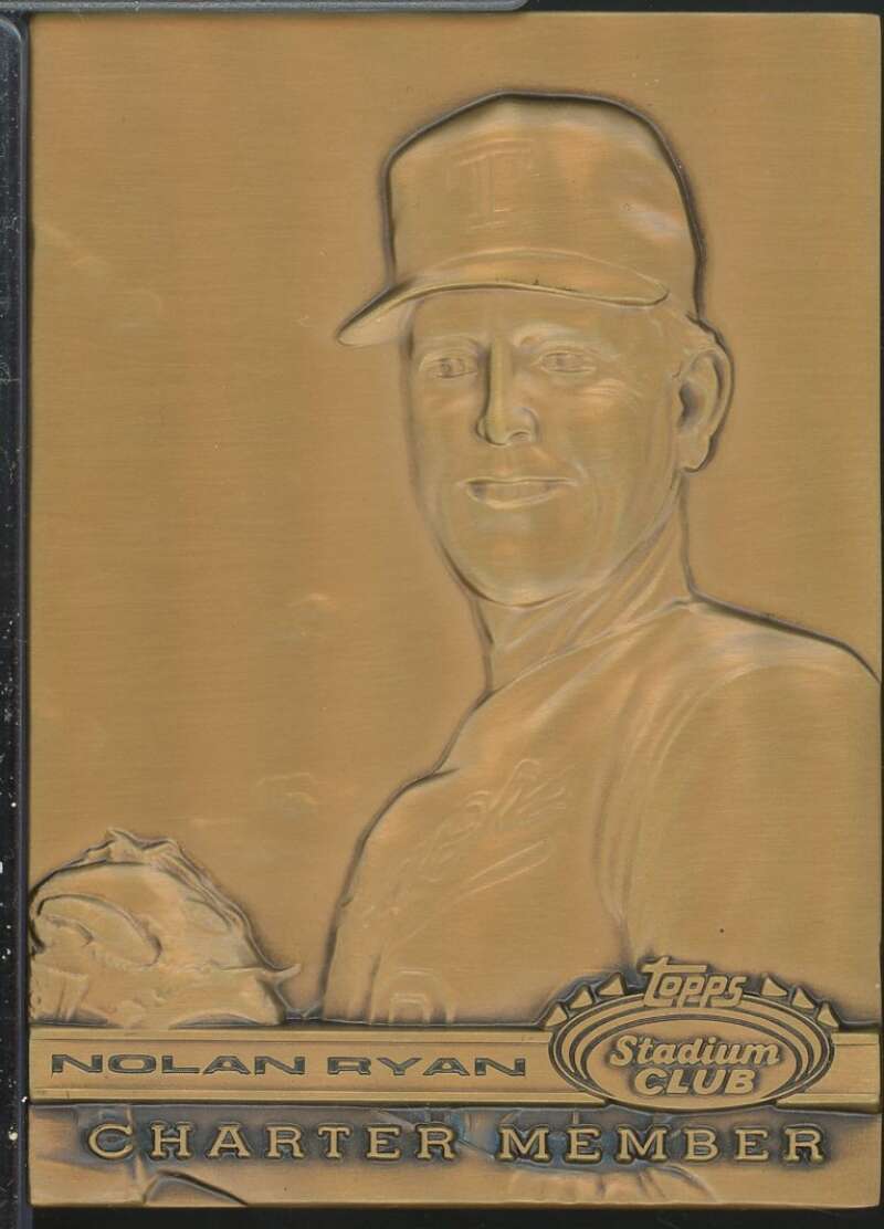 Nolan Ryan Bronze Medal Card 1991 Stadium Club Charter Member #NNO  Image 1