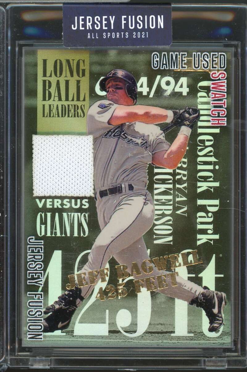 Game Used Swatch 2021 Jersey Fusion All Sport Edition Jeff Bagwell #JF-JBOO  Image 1