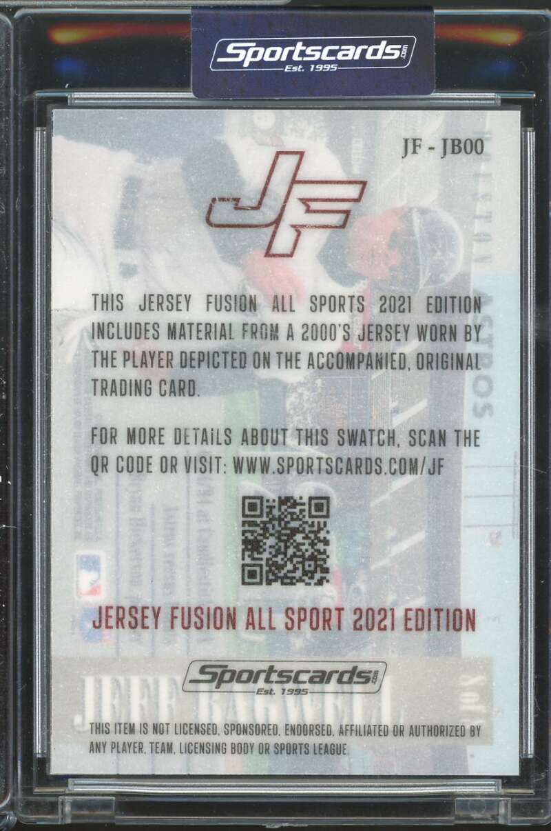 Game Used Swatch 2021 Jersey Fusion All Sport Edition Jeff Bagwell #JF-JBOO  Image 2