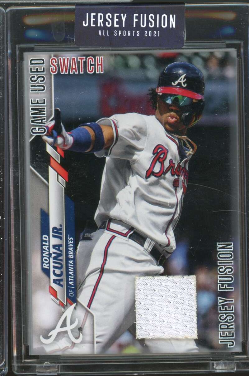 Game Used Swatch 2021 Jersey Fusion All Sport Edition Ronald Acuna Jr. #JF-RA17  Image 1