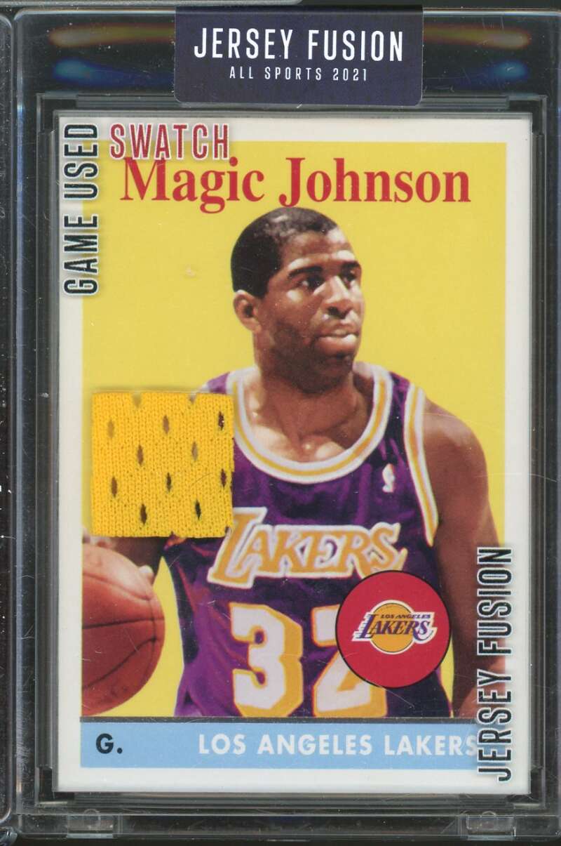 Game Used Swatch 2021 Jersey Fusion All Sport Edition Magic Johnson #JF-EJDT  Image 1