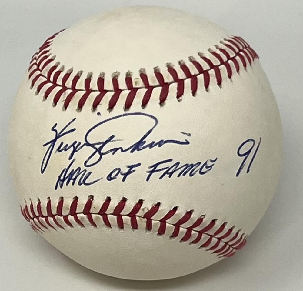 Ferguson Jenkins Autograph Signed H.O.F 91 Official Major League Ball JSA Authentic  Image 1