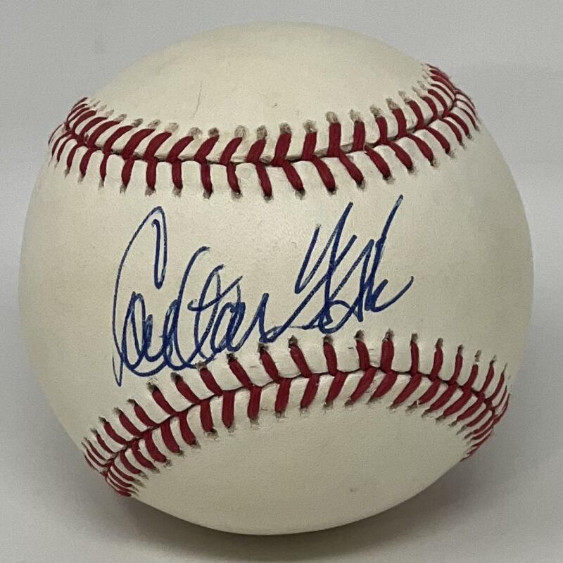 Carlton Fisk Autograph Signed Official Major League Ball JSA Authentic  Image 1