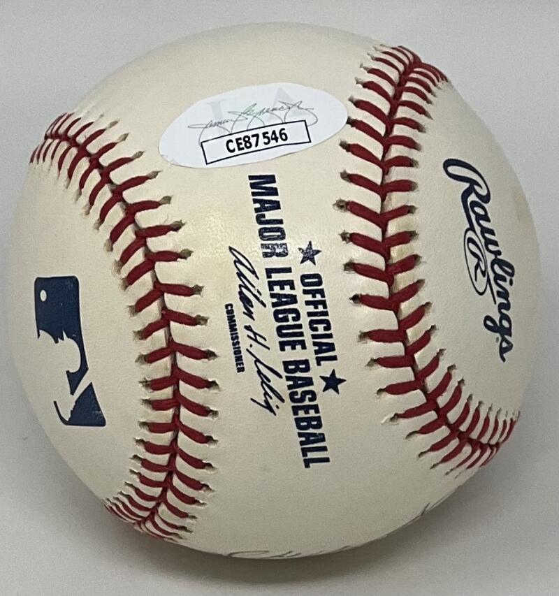 A Rod, Johnny Oates, A Galarraga Autograph Signed Official Major League Ball JSA Authentic  Image 3