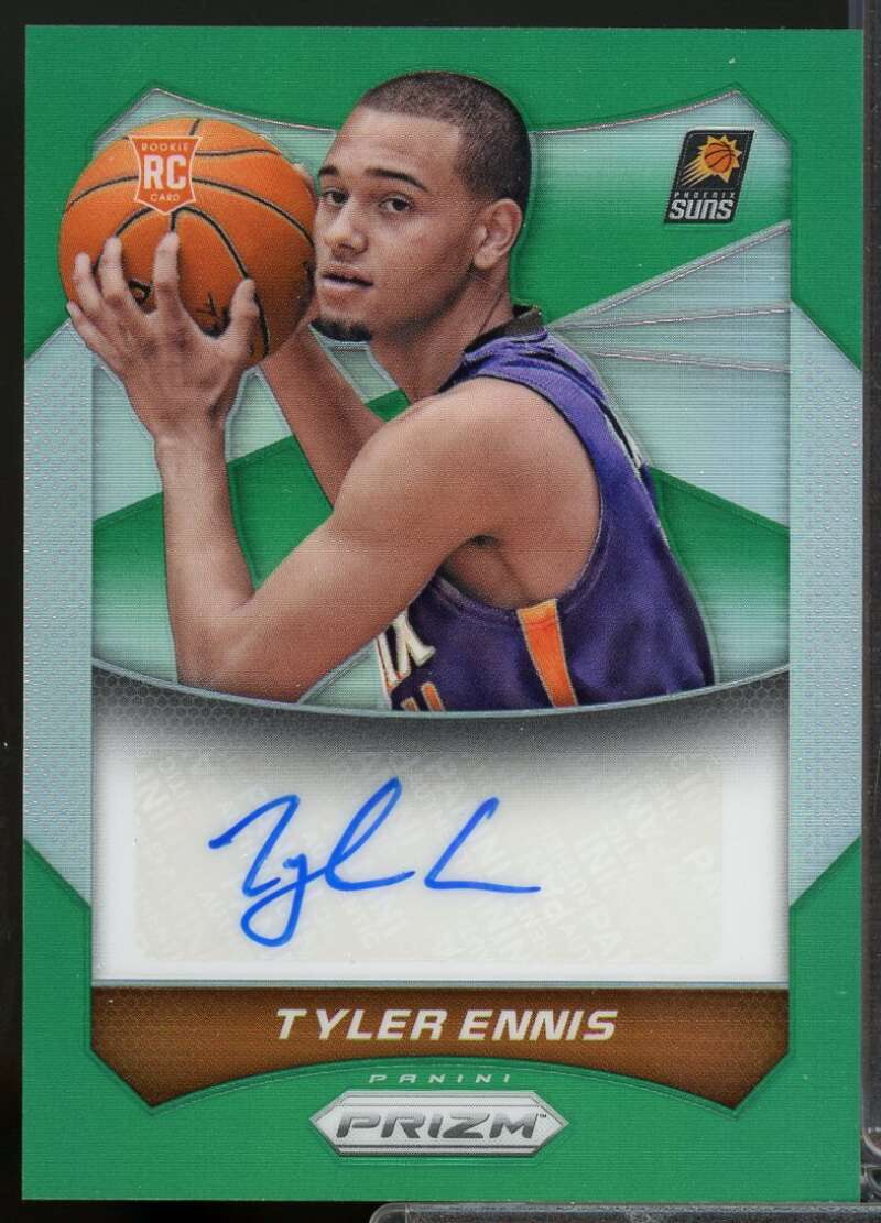 Tyler Ennis Rookie Card 2014-15 Panini Prizm Autographs Green #85  Image 1
