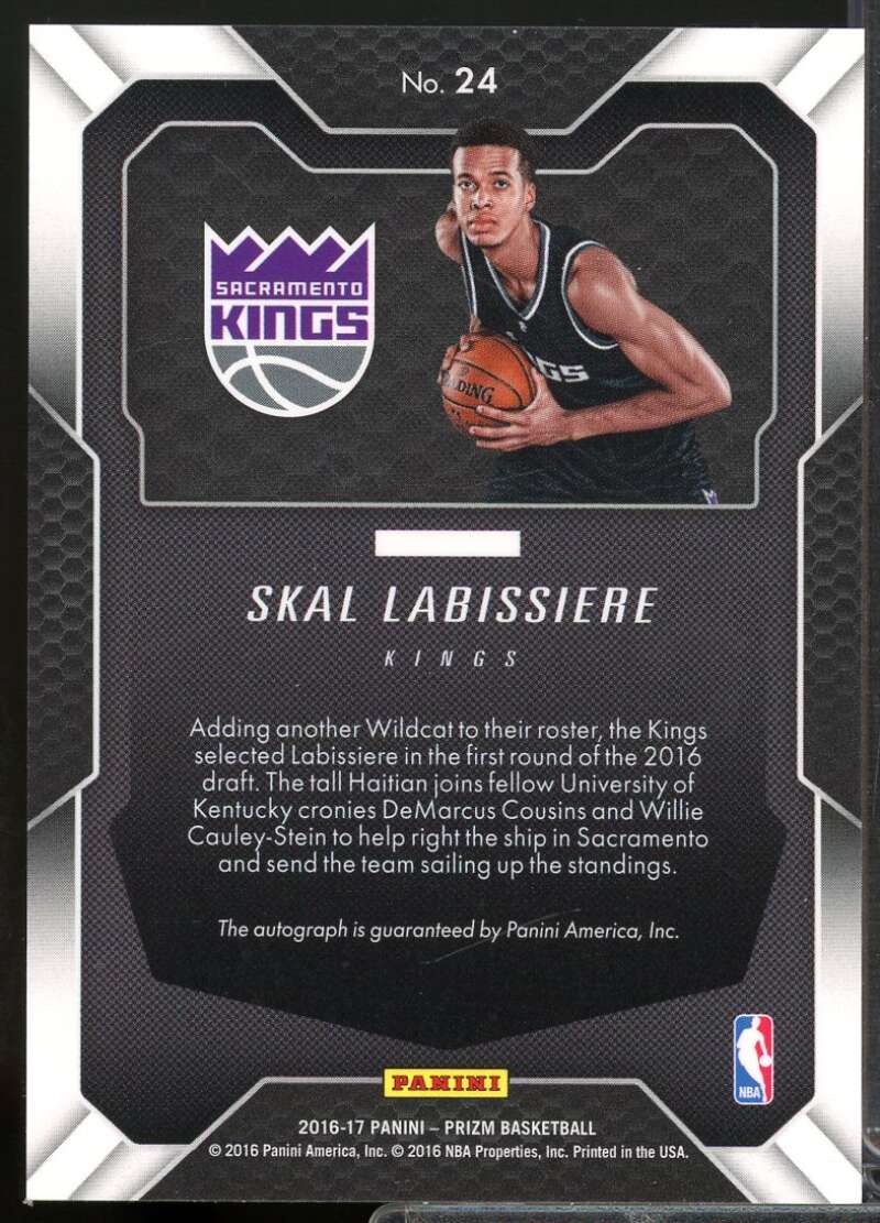 Skal Labissiere Card 2016-17 Panini Prizm Rookie Signature Autograph #24  Image 2