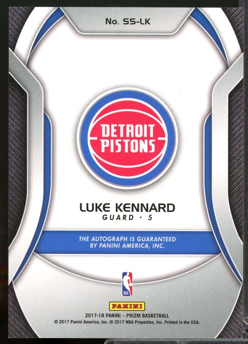 Luke Kennard Rookie 2017-18 Panini Prizm Sensational Signatures Autograph #10  Image 2