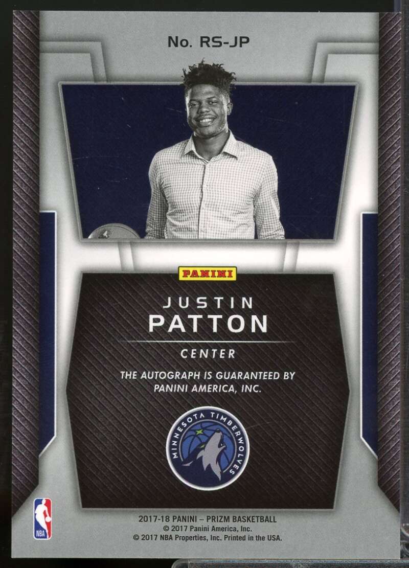 Justin Patton Card 2017-18 Panini Prizm Rookie Signatures Autograph #15  Image 2