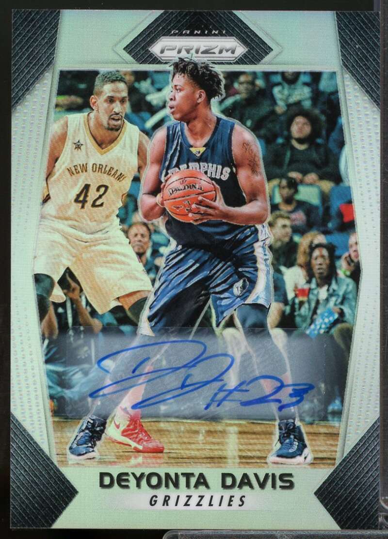 Deyonta Davis Card 2017-18 Panini Prizm Autographs Silver #208  Image 1
