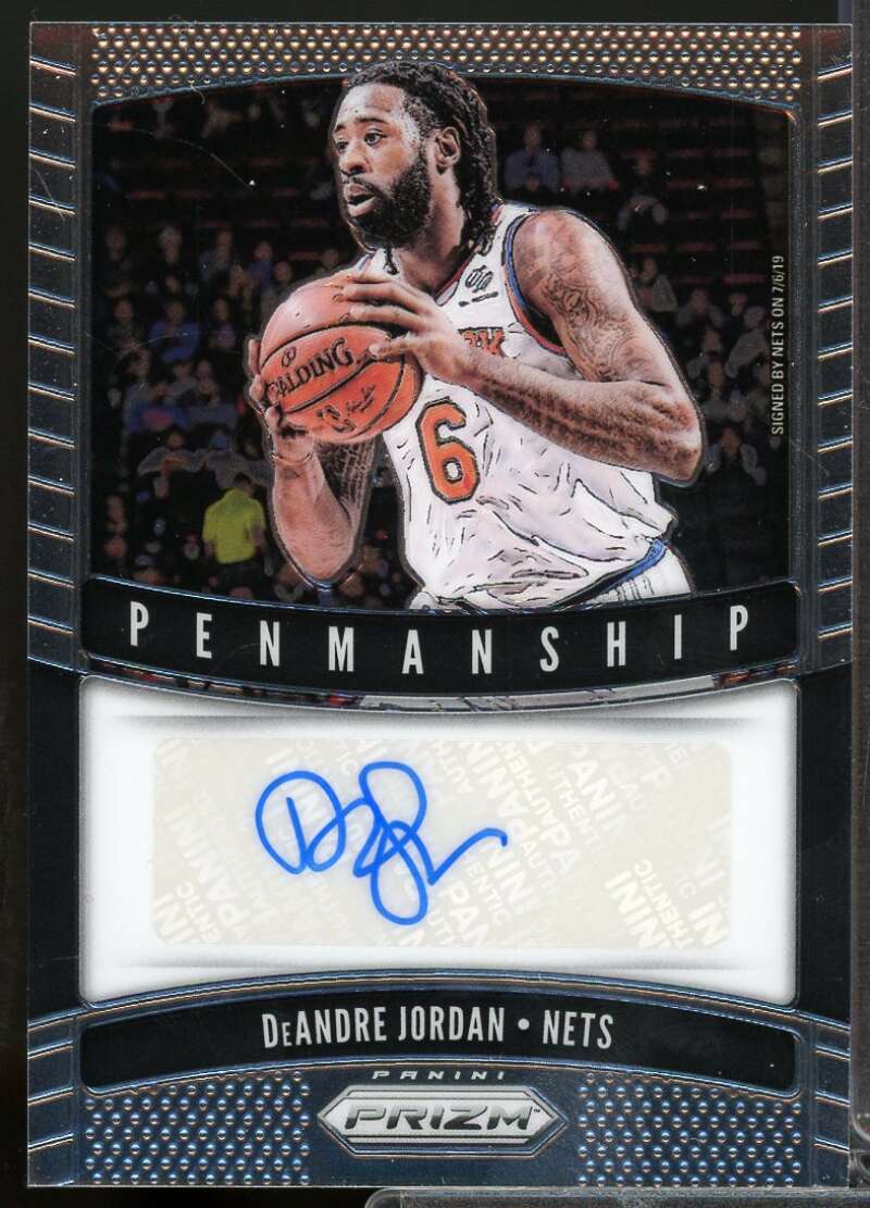 DeAndre Jordan Card 2019-20 Panini Prizm Penmanship Autograph #49  Image 1