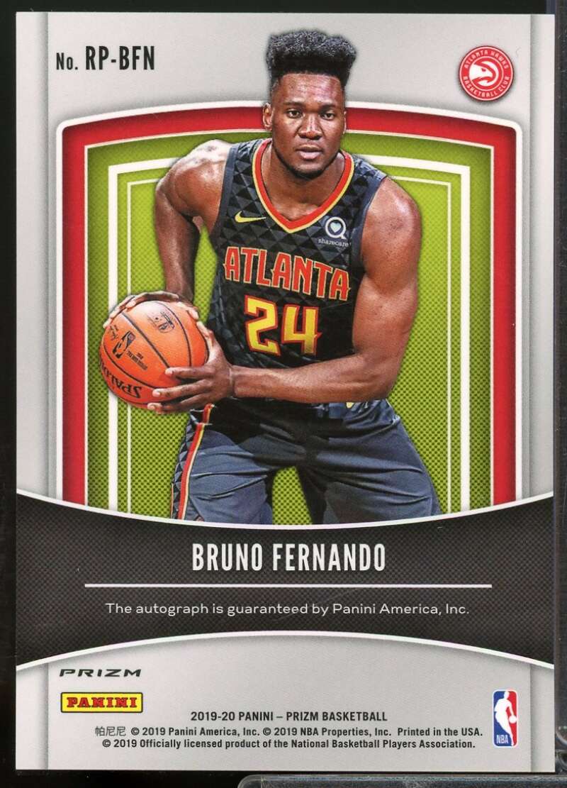Bruno Fernando 2019-20 Panini Prizm Rookie Penmanship Auto Prizm Silver #25  Image 2