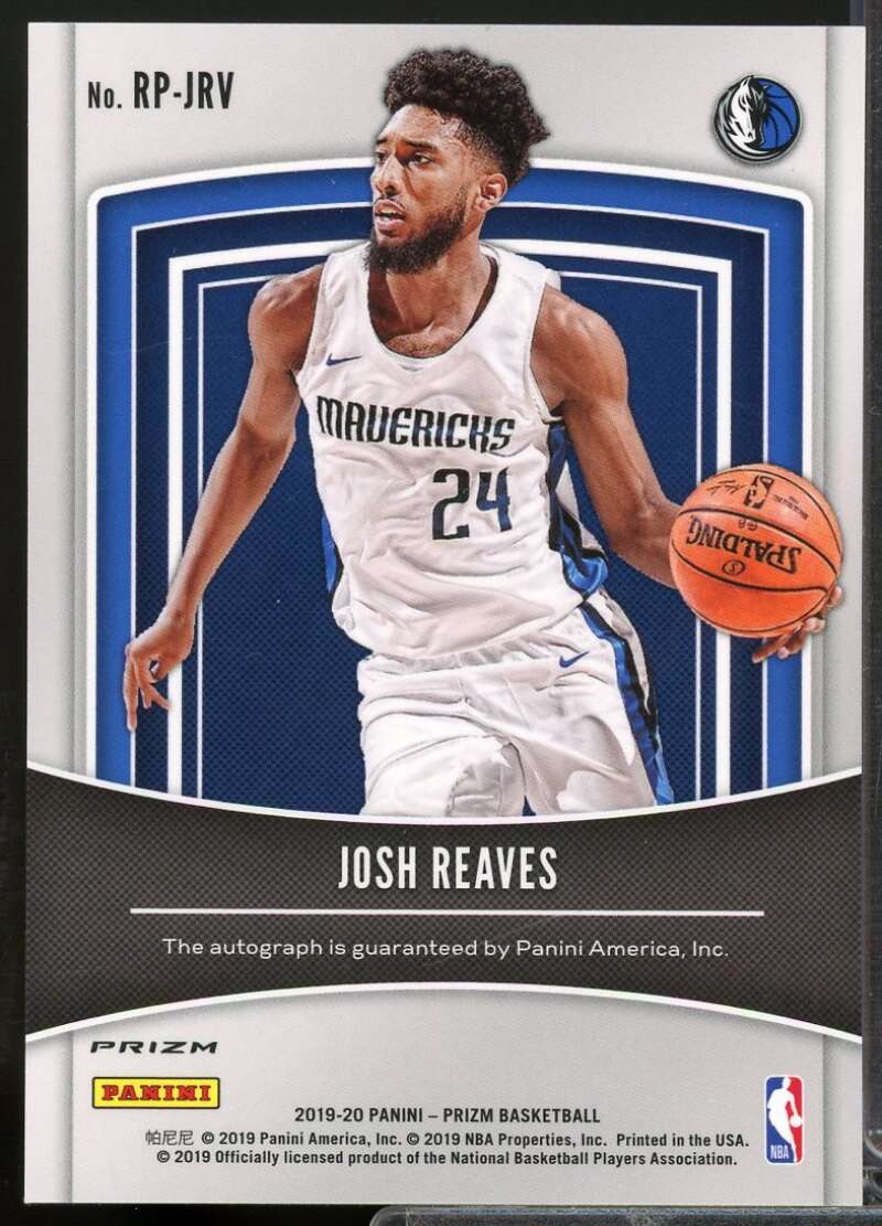 Josh Reaves 2019-20 Panini Prizm Rookie Penmanship Autograph Prizms Silver #13  Image 2