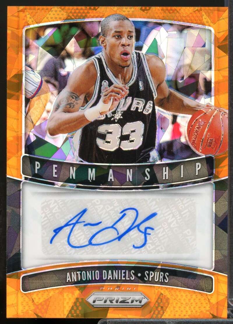 Antonio Daniels 2019-20 Panini Prizm Penmanship Autograph Prizms Orange Ice #20  Image 1
