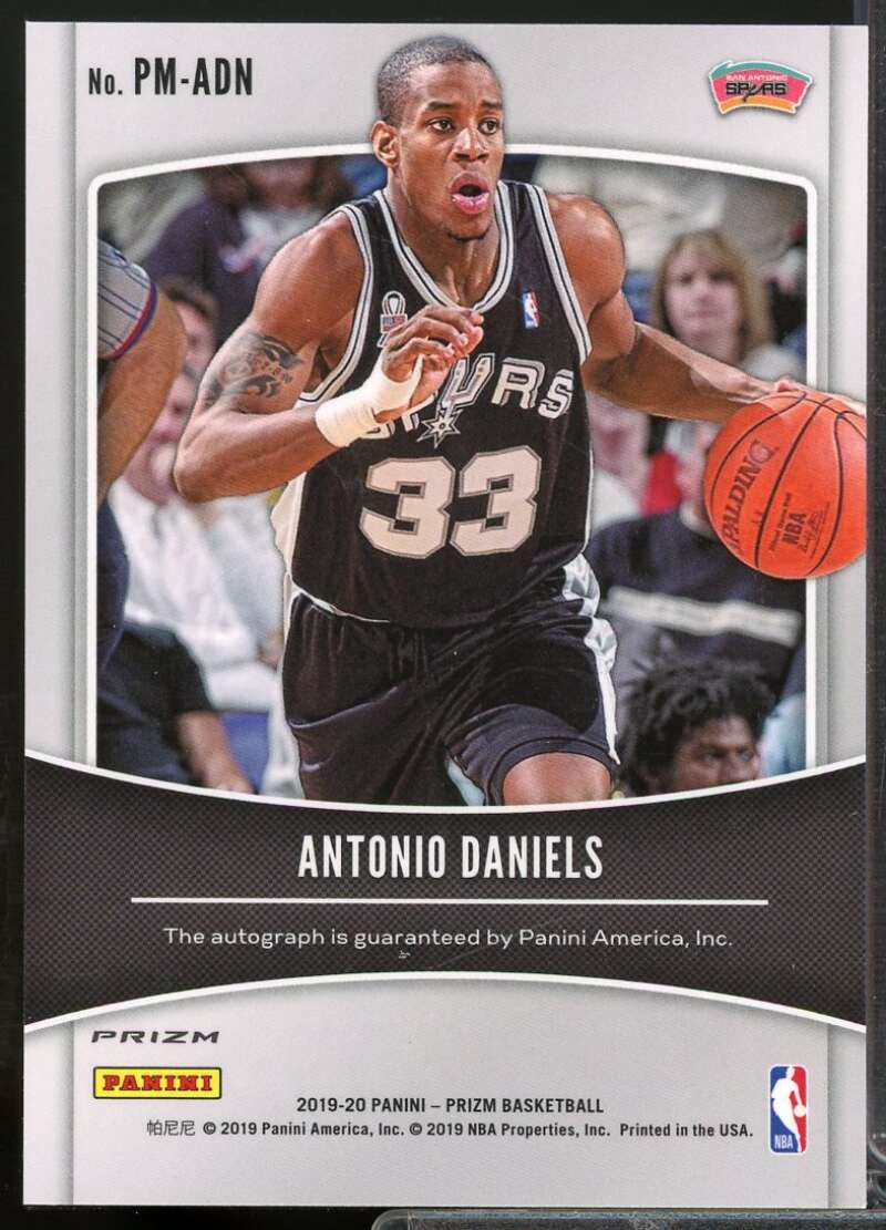 Antonio Daniels 2019-20 Panini Prizm Penmanship Autograph Prizms Orange Ice #20  Image 2