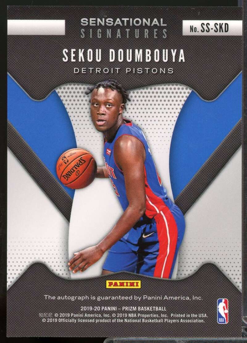 Sekou Doumbouya Rookie 2019-20 Panini Prizm Sensational Signatures Auto #68  Image 2