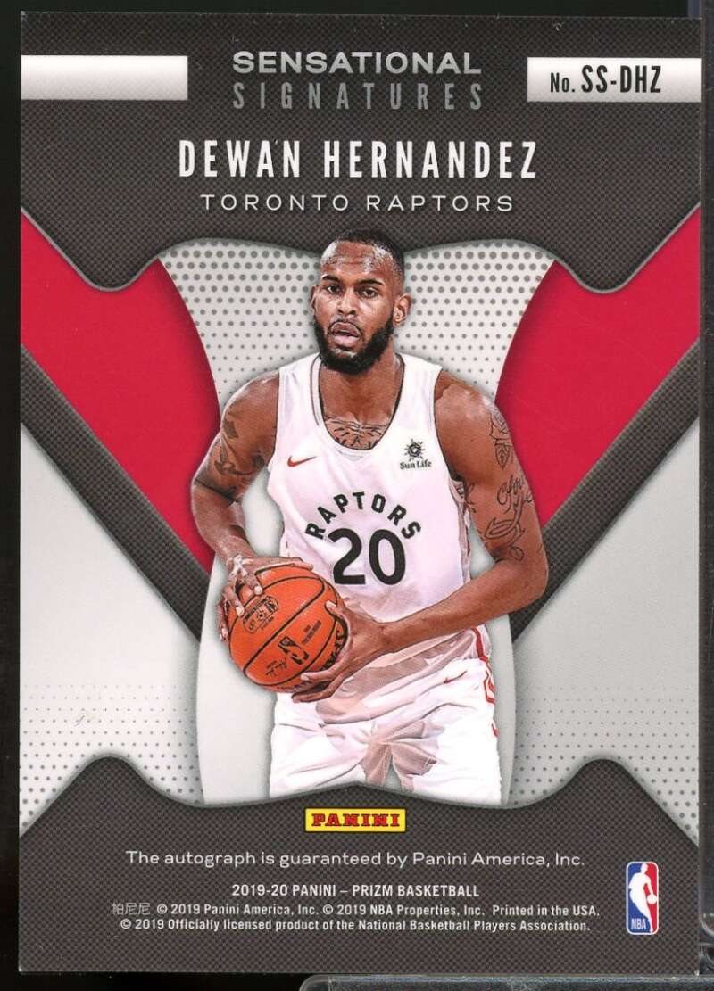Dewan Hernandez Rookie 2019-20 Panini Prizm Sensational Signatures Auto #42  Image 2