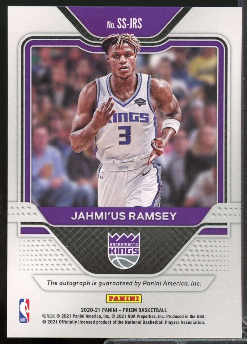 Jahmi'us Ramsey Rookie 2020-21 Panini Prizm Sensational Signatures Auto #57  Image 2