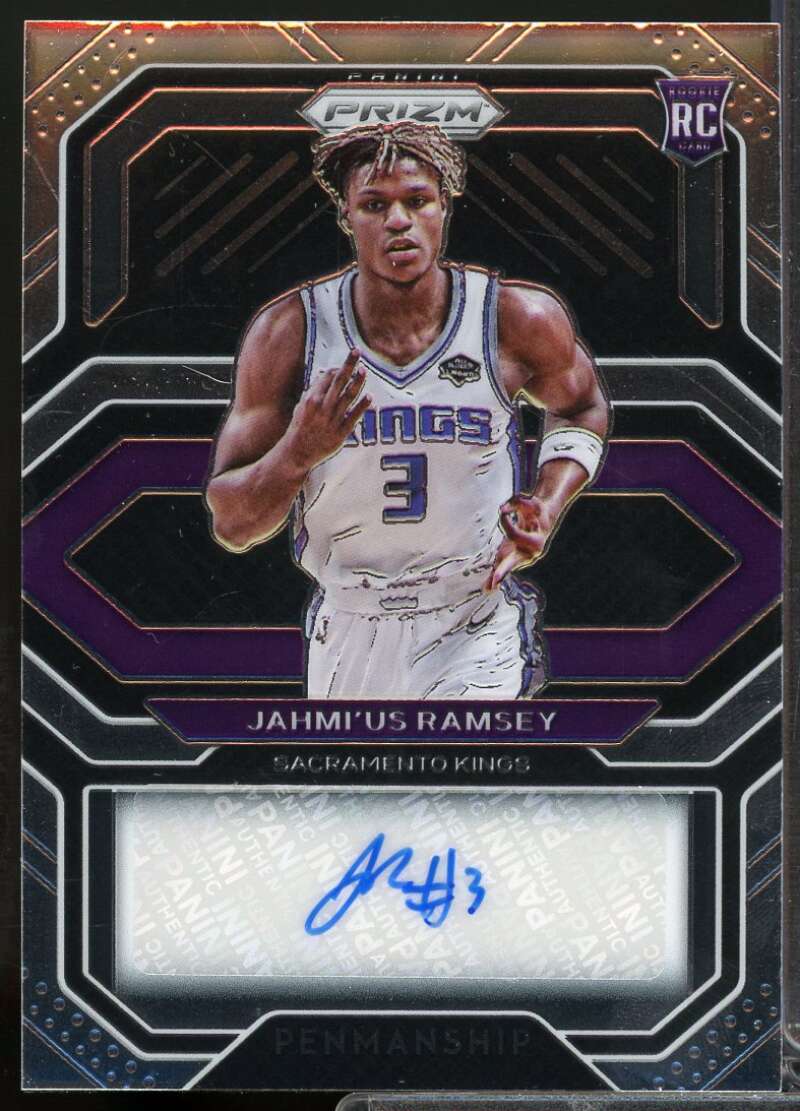 Jahmi'us Ramsey Card 2020-21 Panini Prizm Rookie Penmanship Autograph #9  Image 1