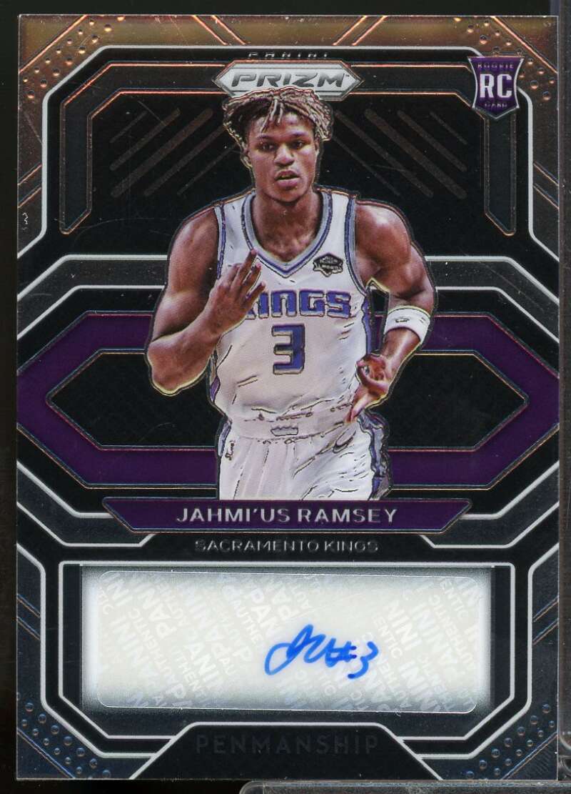 Jahmi'us Ramsey Card 2020-21 Panini Prizm Rookie Penmanship Autograph #9  Image 1