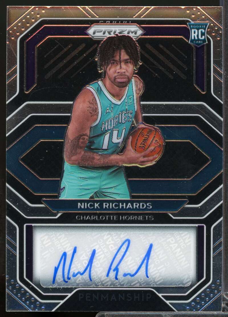 Nick Richards Card 2020-21 Panini Prizm Rookie Penmanship Autograph #20  Image 1