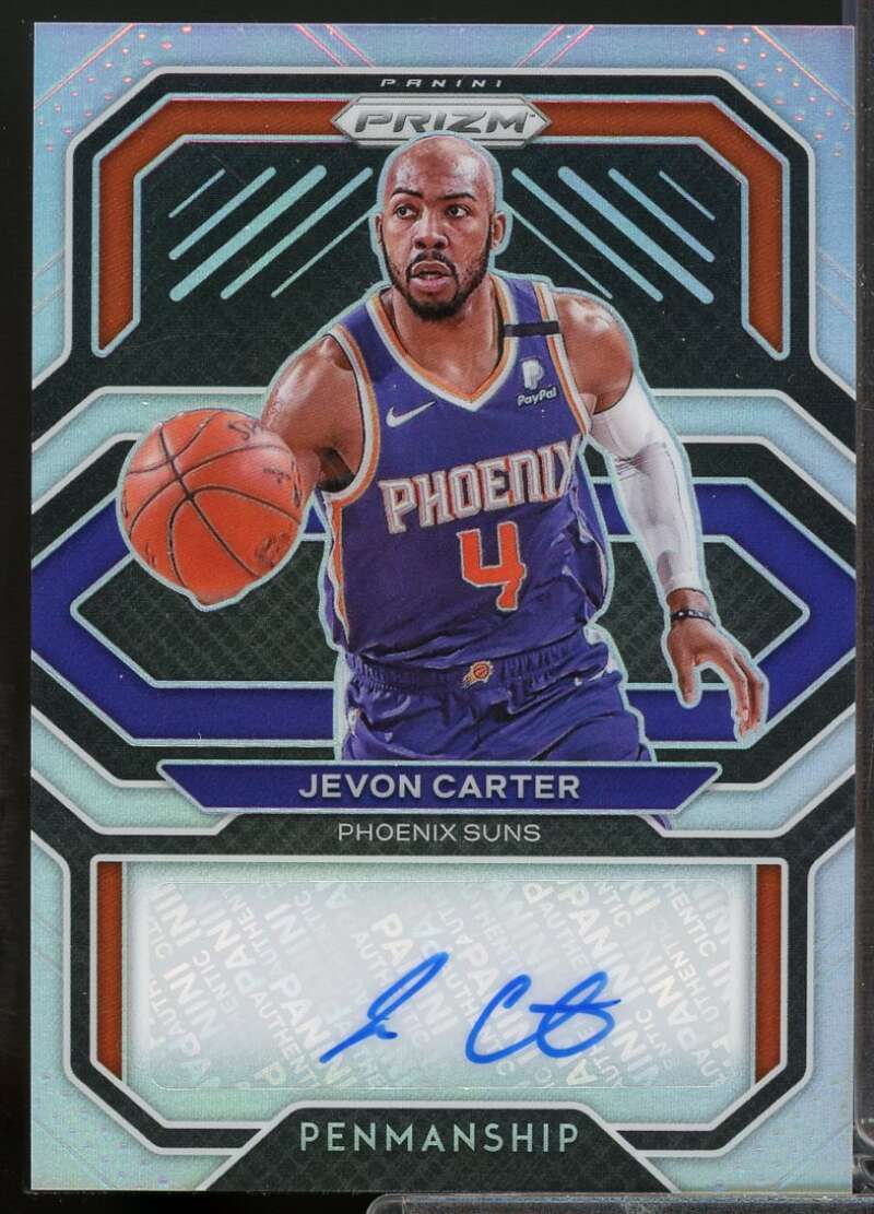 Jevon Carter Card 2020-21 Panini Prizm Penmanship Autograph Prizms Silver #50  Image 1