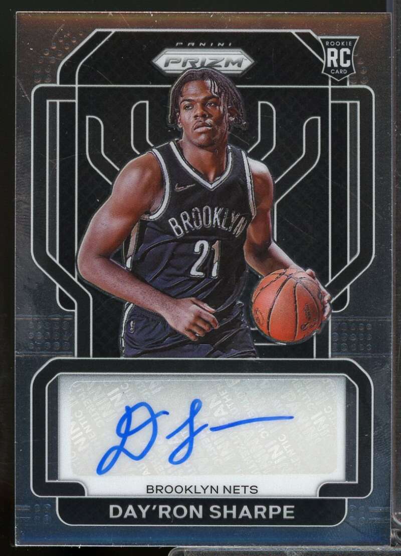 Day'Ron Sharpe Card 2021-22 Panini Prizm Rookie Signatures Autograph #29  Image 1