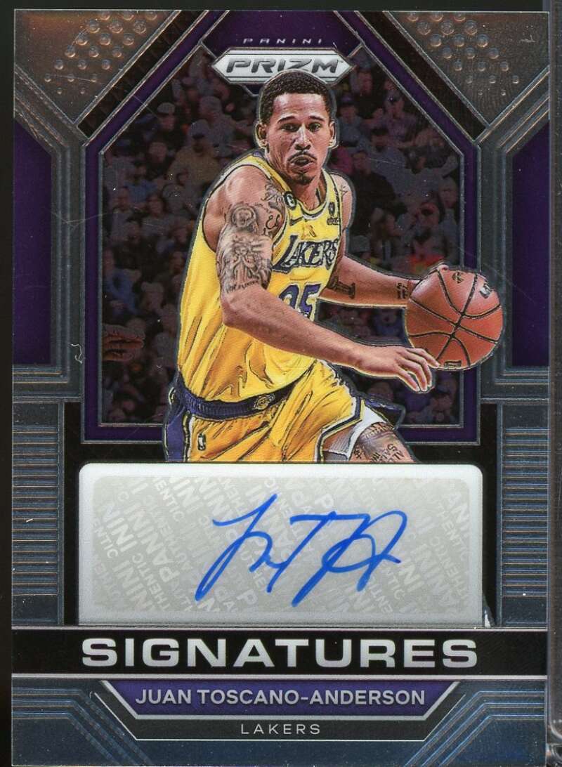 Juan Toscano-Anderson Card 2022-23 Panini Prizm Signatures Autograph #41  Image 1