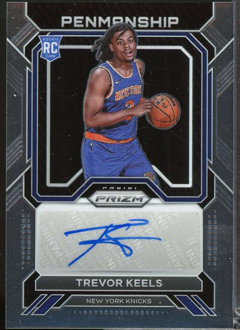 Trevor Keels Card 2022-23 Panini Prizm Rookie Penmanship Autograph #2  Image 1