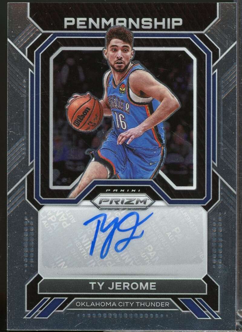 Ty Jerome Card 2022-23 Panini Prizm Penmanship Autograph #22  Image 1