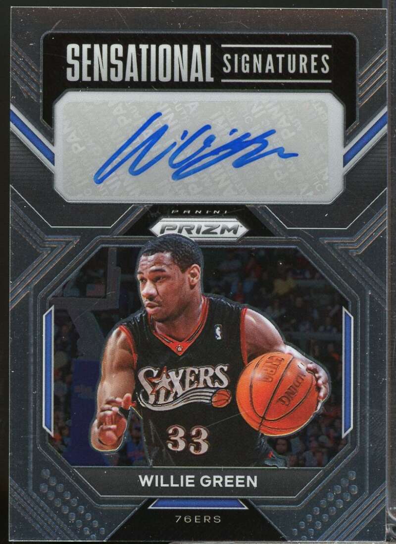 Willie Green Card 2022-23 Panini Prizm Sensational Signatures Autograph #31  Image 1