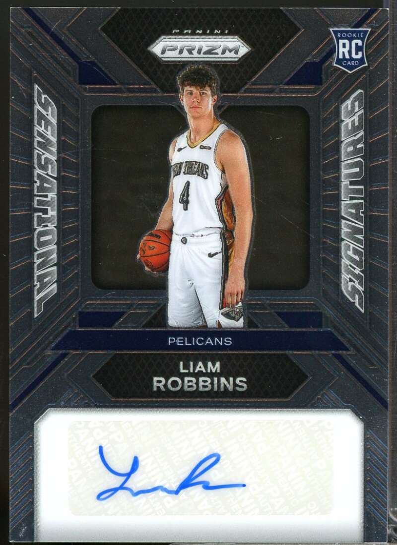 Liam Robbins Rookie 2023-24 Panini Prizm Sensational Signatures Autograph #73  Image 1