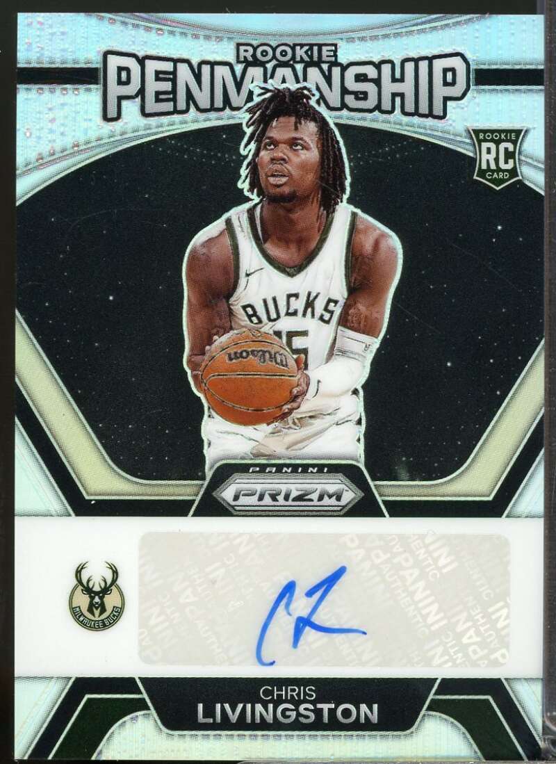 Chris Livingston 2023-24 Panini Prizm Rookie Penmanship Autograph Silver #18  Image 1