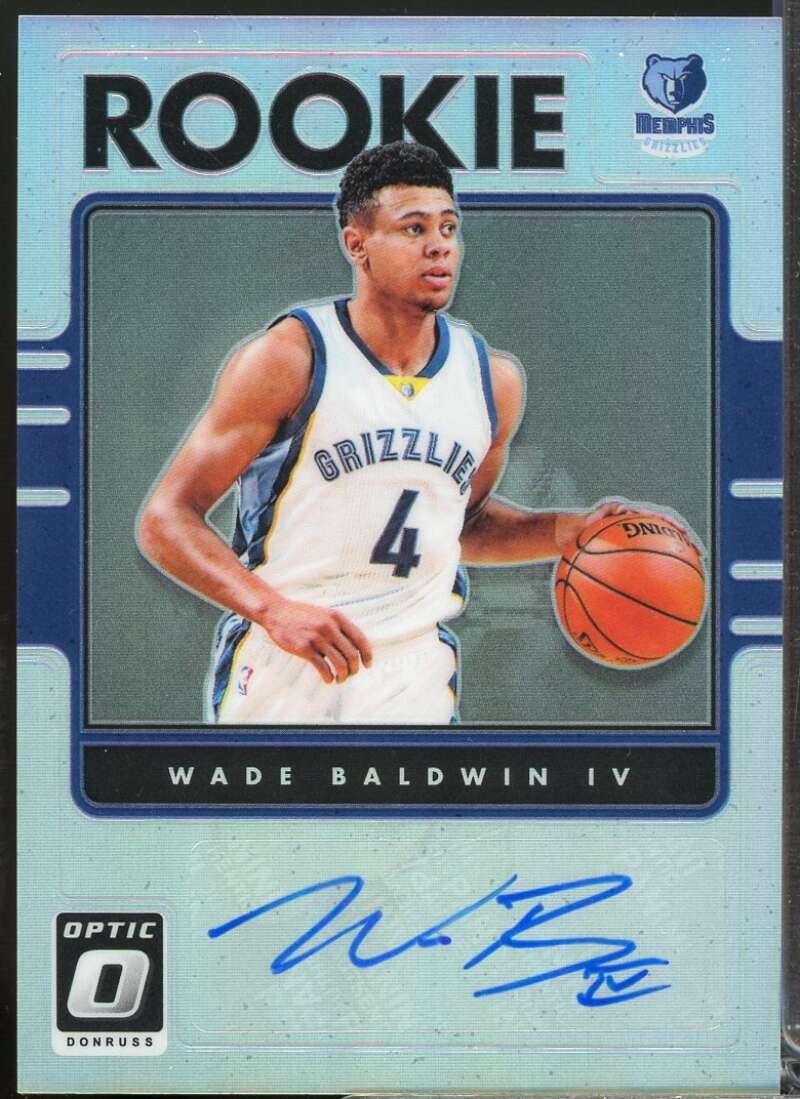 Wade Baldwin IV Card 2016-17 Donruss Optic Rookie Signatures Autograph Holo #9  Image 1
