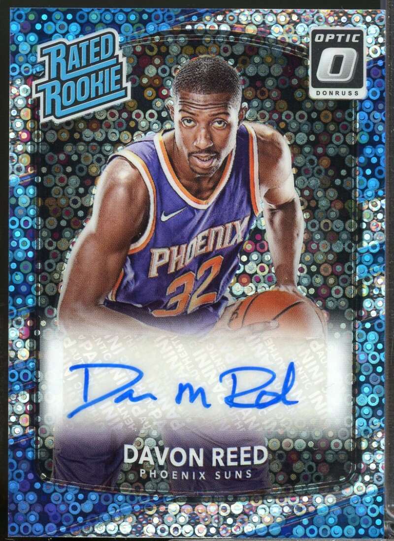 Davon Reed Card 2017-18 Donruss Optic Rated Rookies Autograph Fast Break #169  Image 1