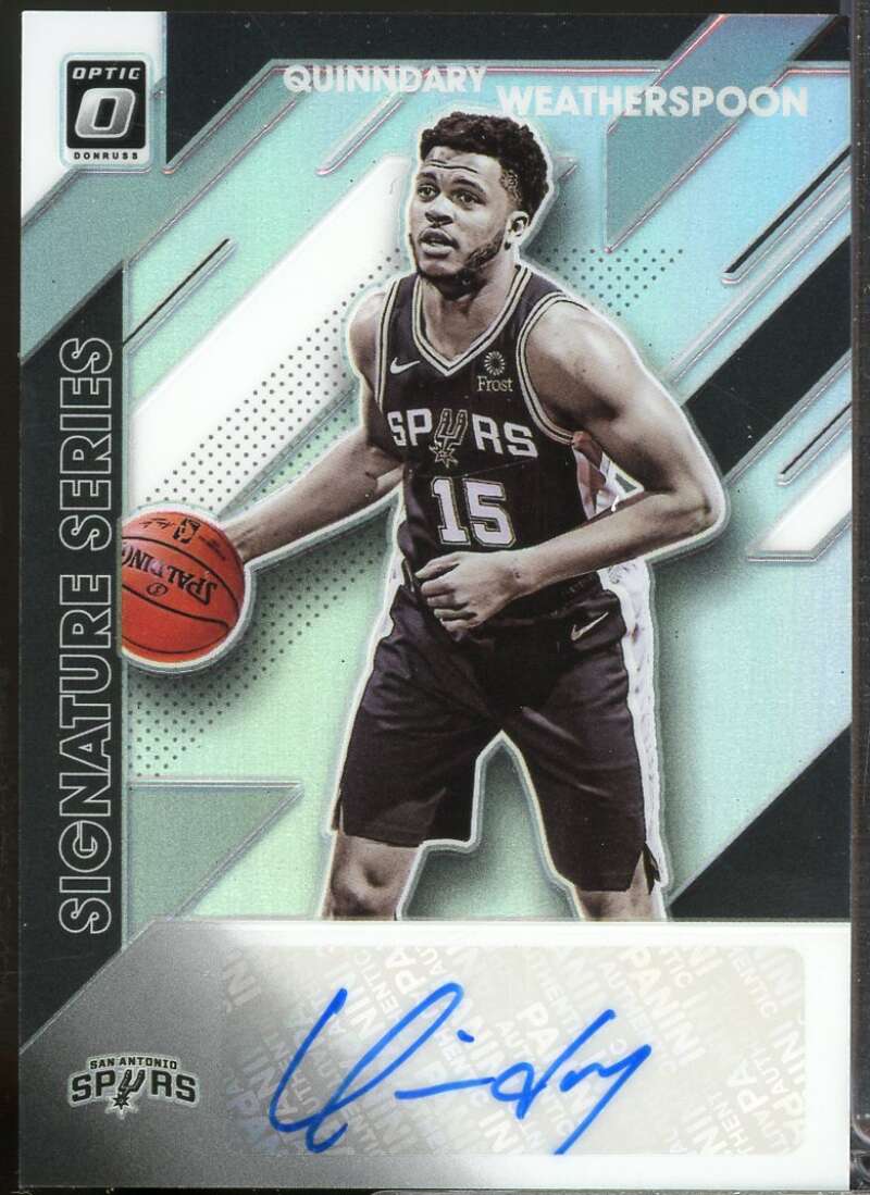 Quinndary Weatherspoon Rookie 2019-20 Optic Signature Series Autograph Holo #67  Image 1